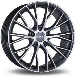 4 Jantes BMW MAK MUNCHEN GRIS FACE POLIE 8,5x19 et 9,5x19