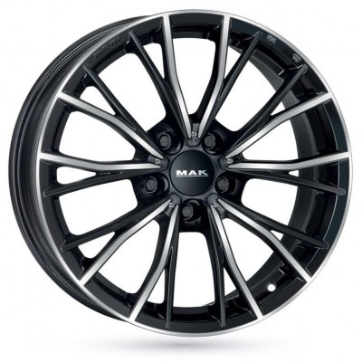 4 Jantes BMW MAK MARK NOIR FACE POLIE