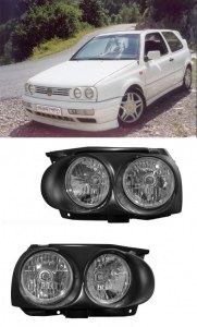 Kit double phare rond Morette Volkswagen golf 3 MK3